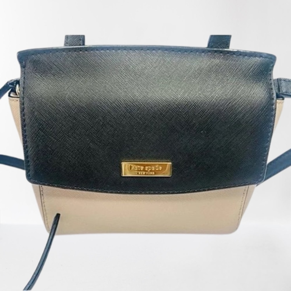 ‼️NWOT KATE SPADE Black and Tan ColorBlock Satchel Crossbody PLUS 12 Item Bundle - Picture 3 of 11